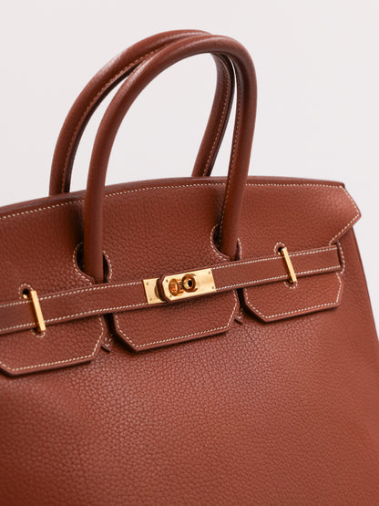 HERMÈS Birkin 40 Togo cognac GHW