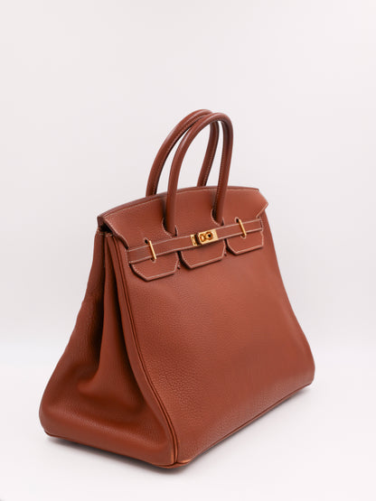 HERMÈS Birkin 40 Togo cognac GHW