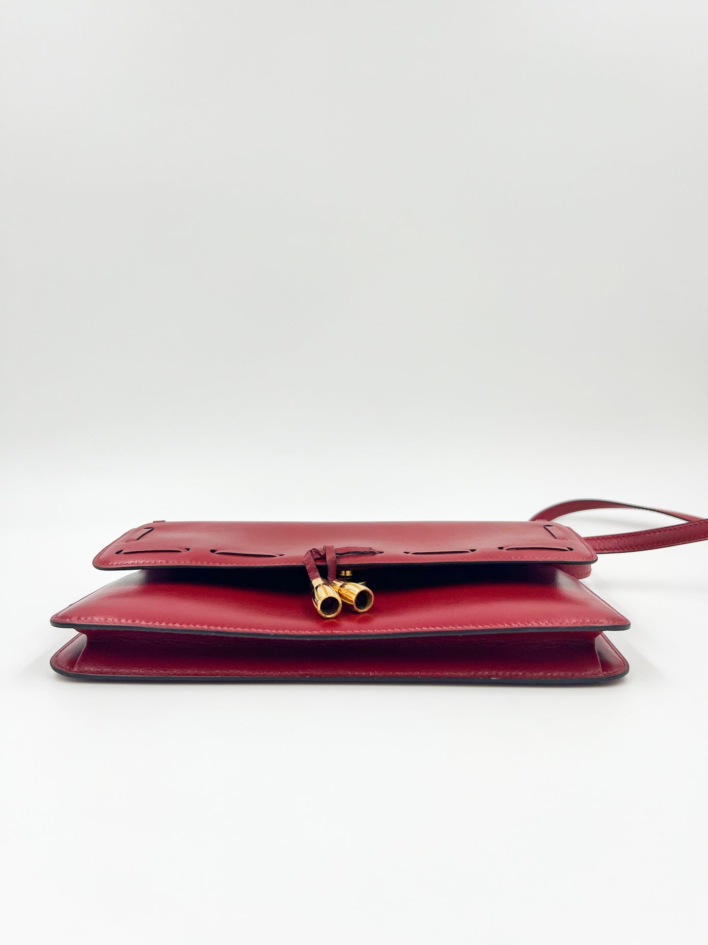 Hermès Tassel Bag rouge GHW