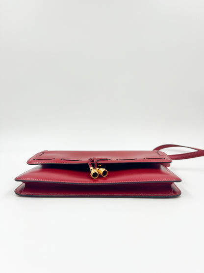 Hermès Tassel Bag rouge GHW