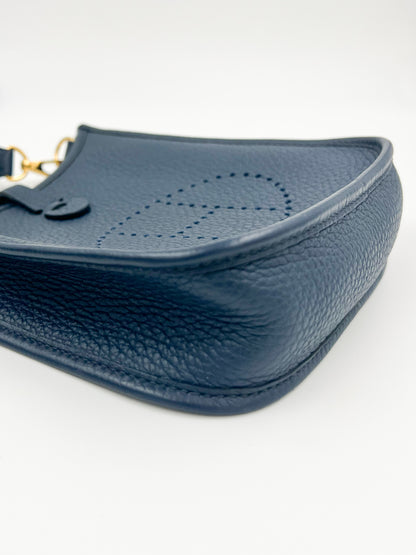 Hermès Evelyne 16 Clemence dunkelblau GHW