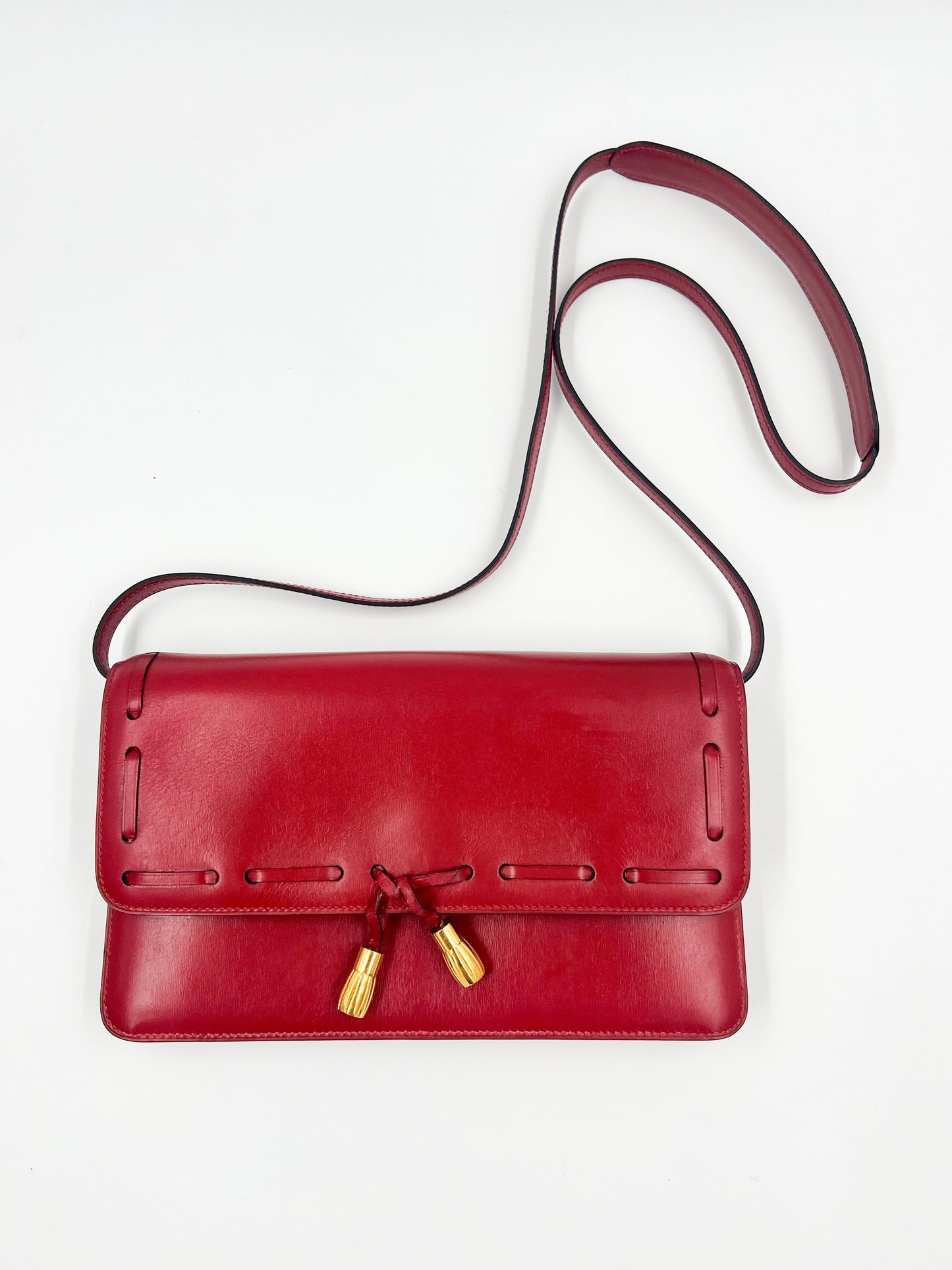 Hermès Tassel Bag rouge GHW