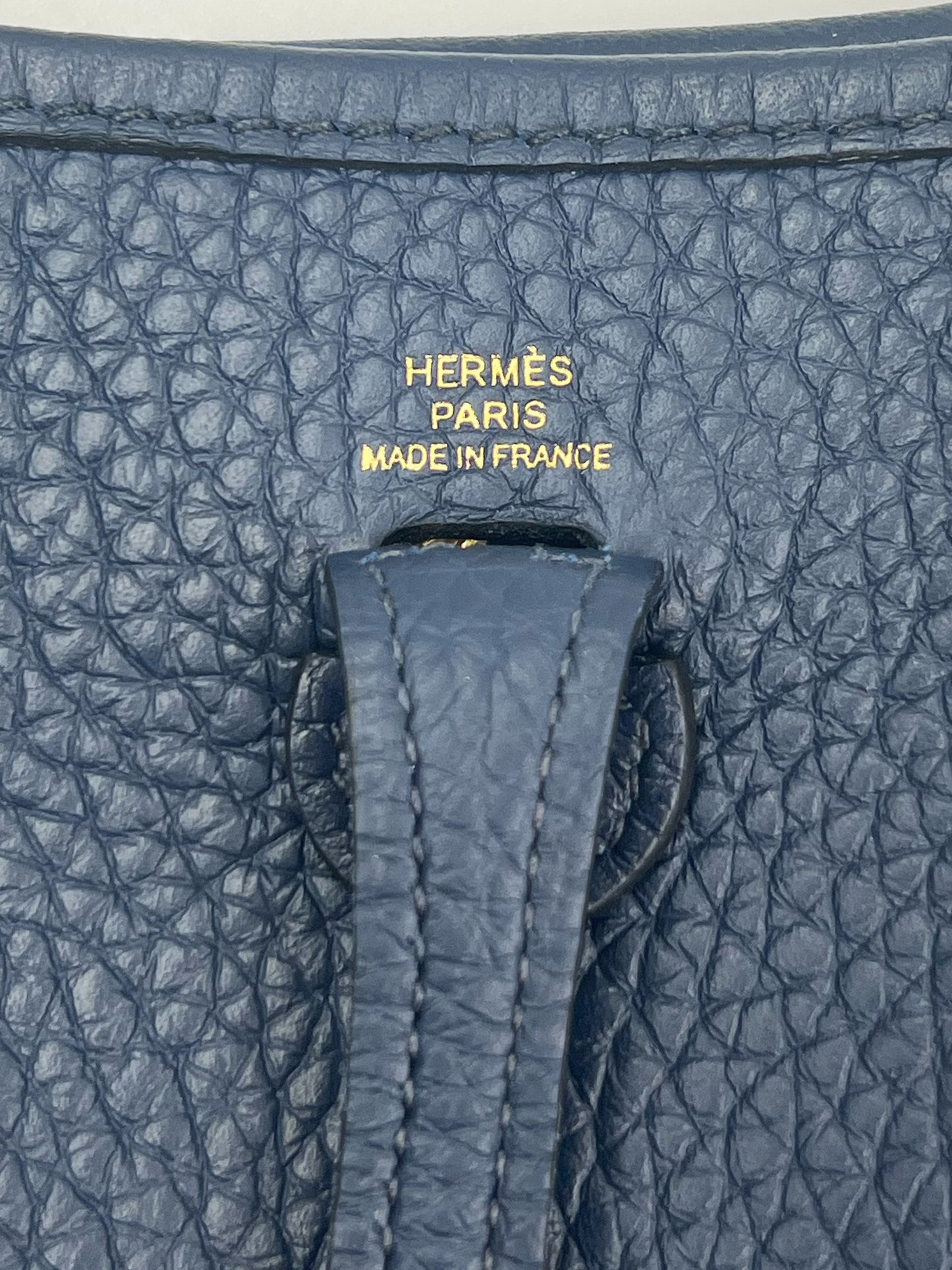 Hermès Evelyne 16 Clemence dunkelblau GHW