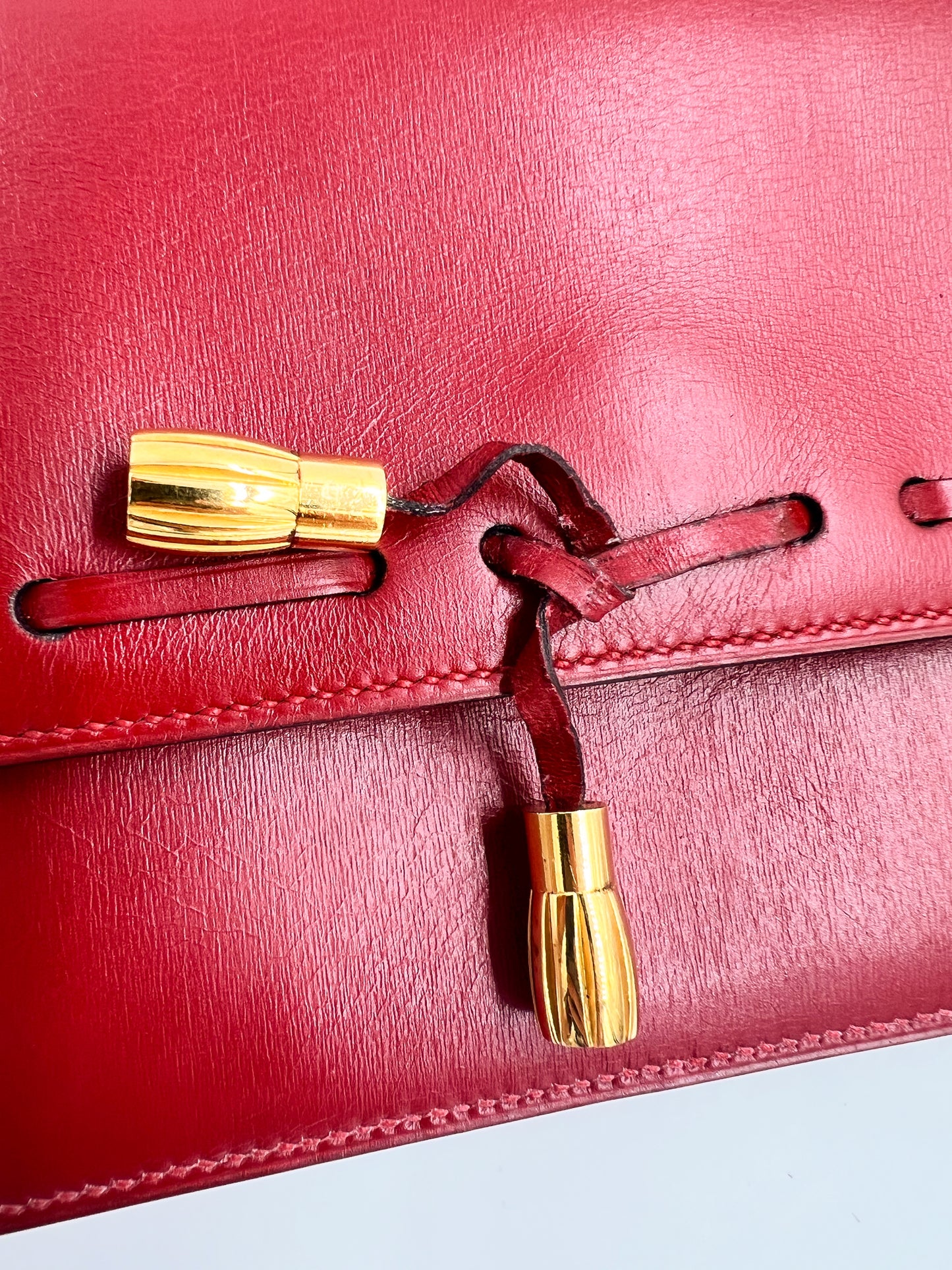 Hermès Tassel Bag rouge GHW