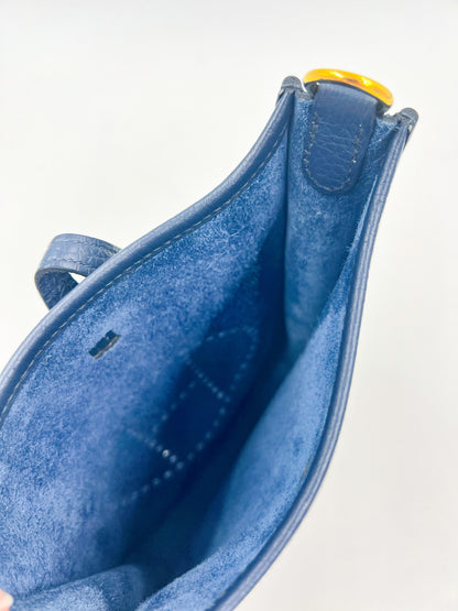 Hermès Evelyne 16 Clemence dunkelblau GHW