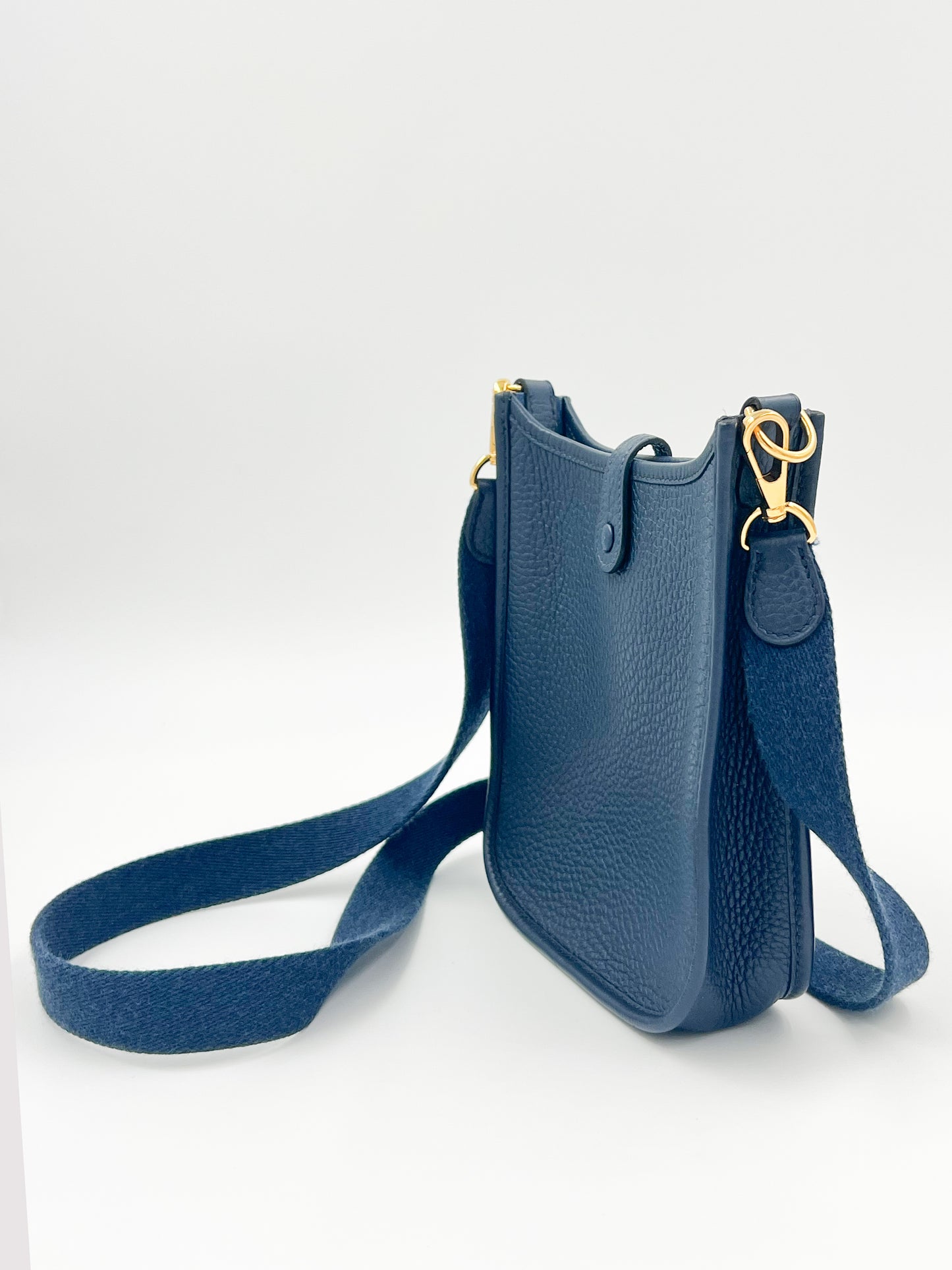 Hermès Evelyne 16 Clemence dunkelblau GHW