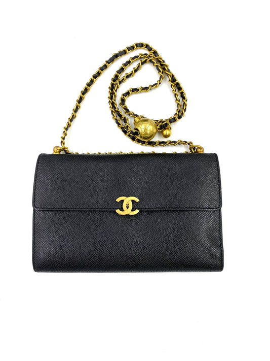 CHANEL Vintage WoC long Caviarleder schwarz GHW - Clutch & Macarons - 5617362 - Clutch & Macarons - 