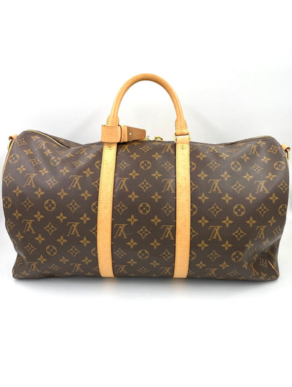 LOUIS VUITTON Keepall 50 Bandouliere Monogram Canvas - Clutch & Macarons - Chip - Clutch & Macarons - 