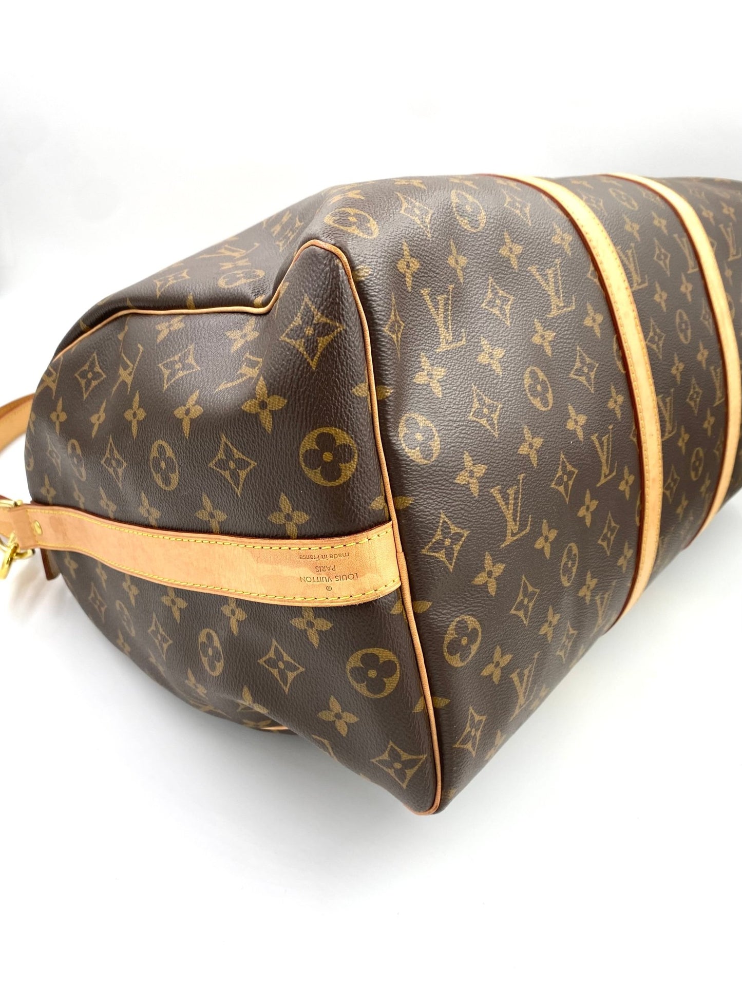 LOUIS VUITTON Keepall 50 Bandouliere Monogram Canvas - Clutch & Macarons - Chip - Clutch & Macarons - 