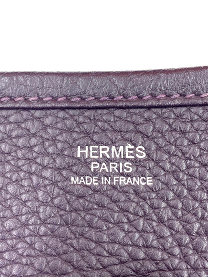 HERMÈS Evelyne 29 Togoleder Raisin - Clutch & Macarons - R im Quadrat, 2014 - Clutch & Macarons - 