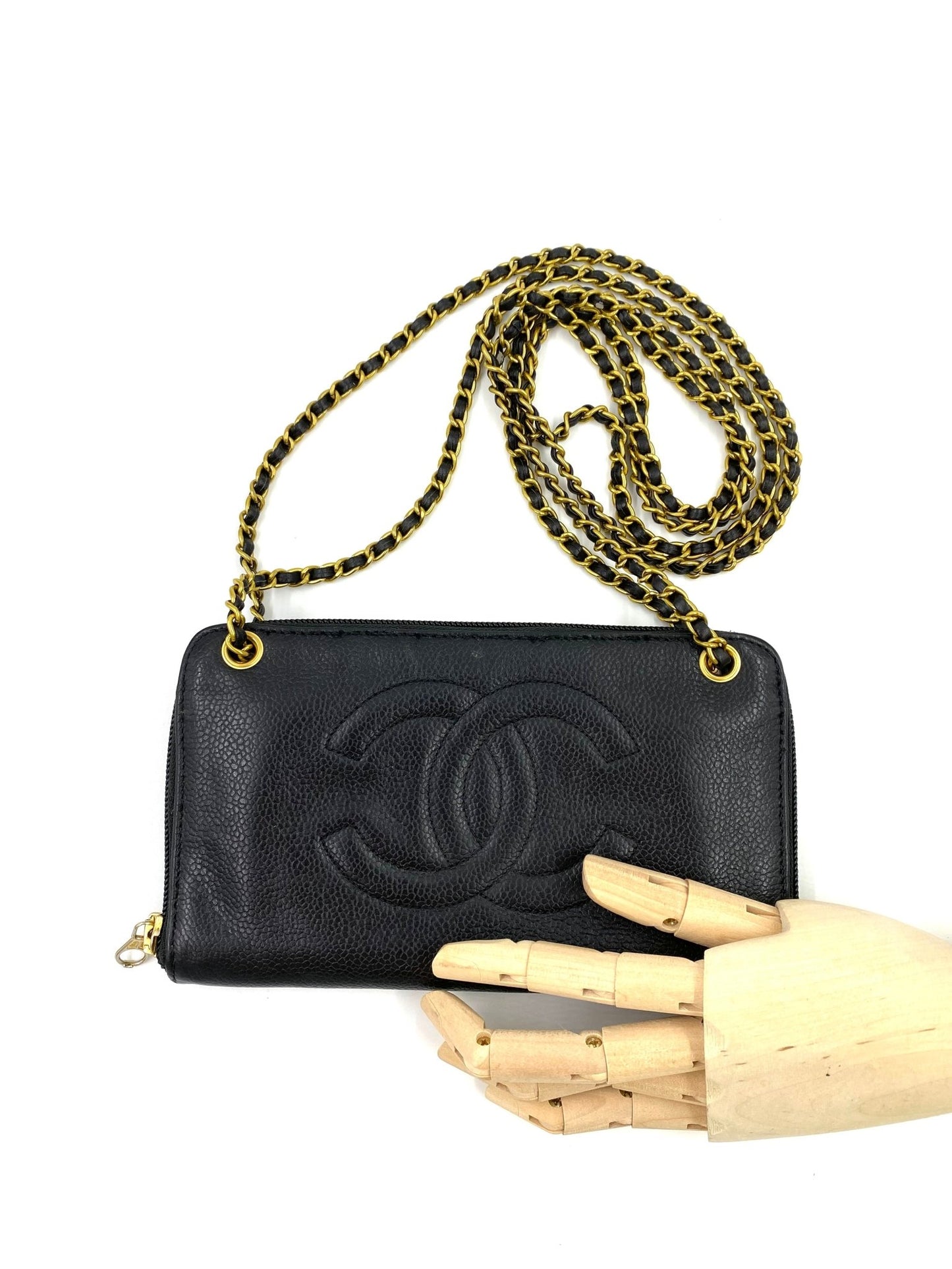 CHANEL Vintage WoC Caviarleder schwarz - Clutch & Macarons - 3912448 - Clutch & Macarons - 