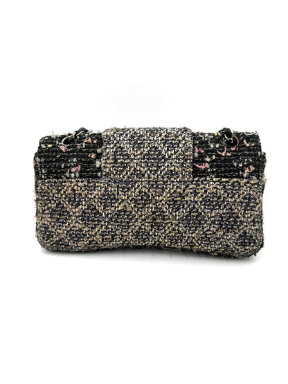 CHANEL Single Flap medium Tweed SHW