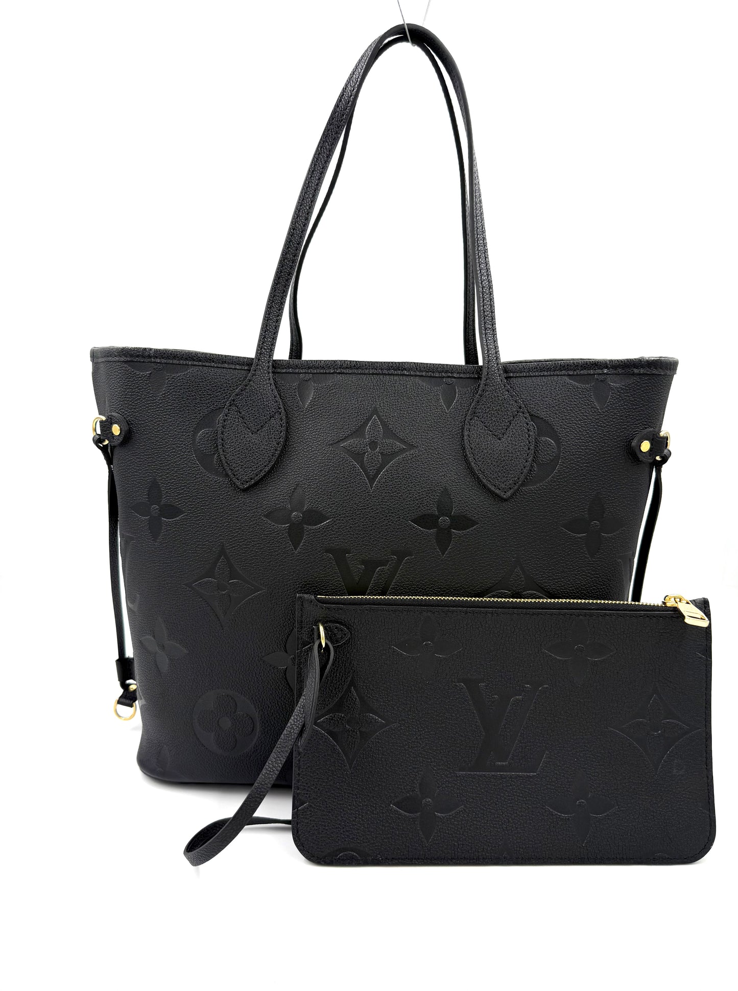 LOUIS VUITTON Neverfull MM Monogram Empreinte schwarz