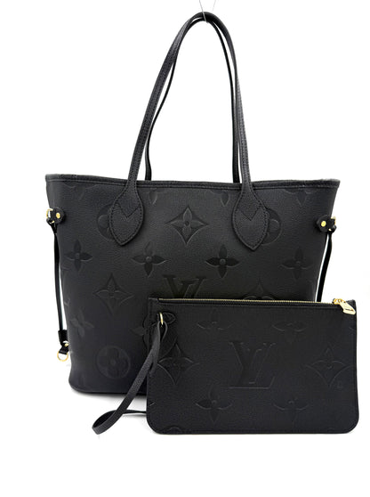 LOUIS VUITTON Neverfull MM Monogram Empreinte schwarz