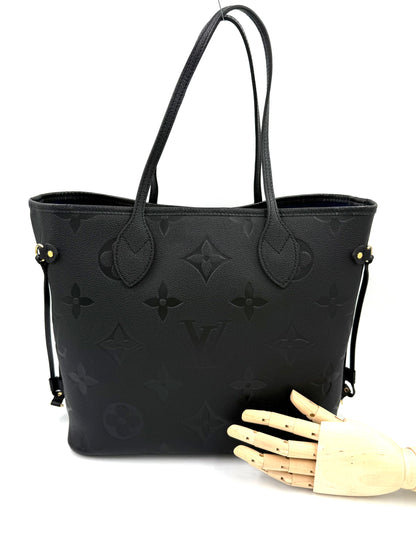 LOUIS VUITTON Neverfull MM Monogram Empreinte schwarz