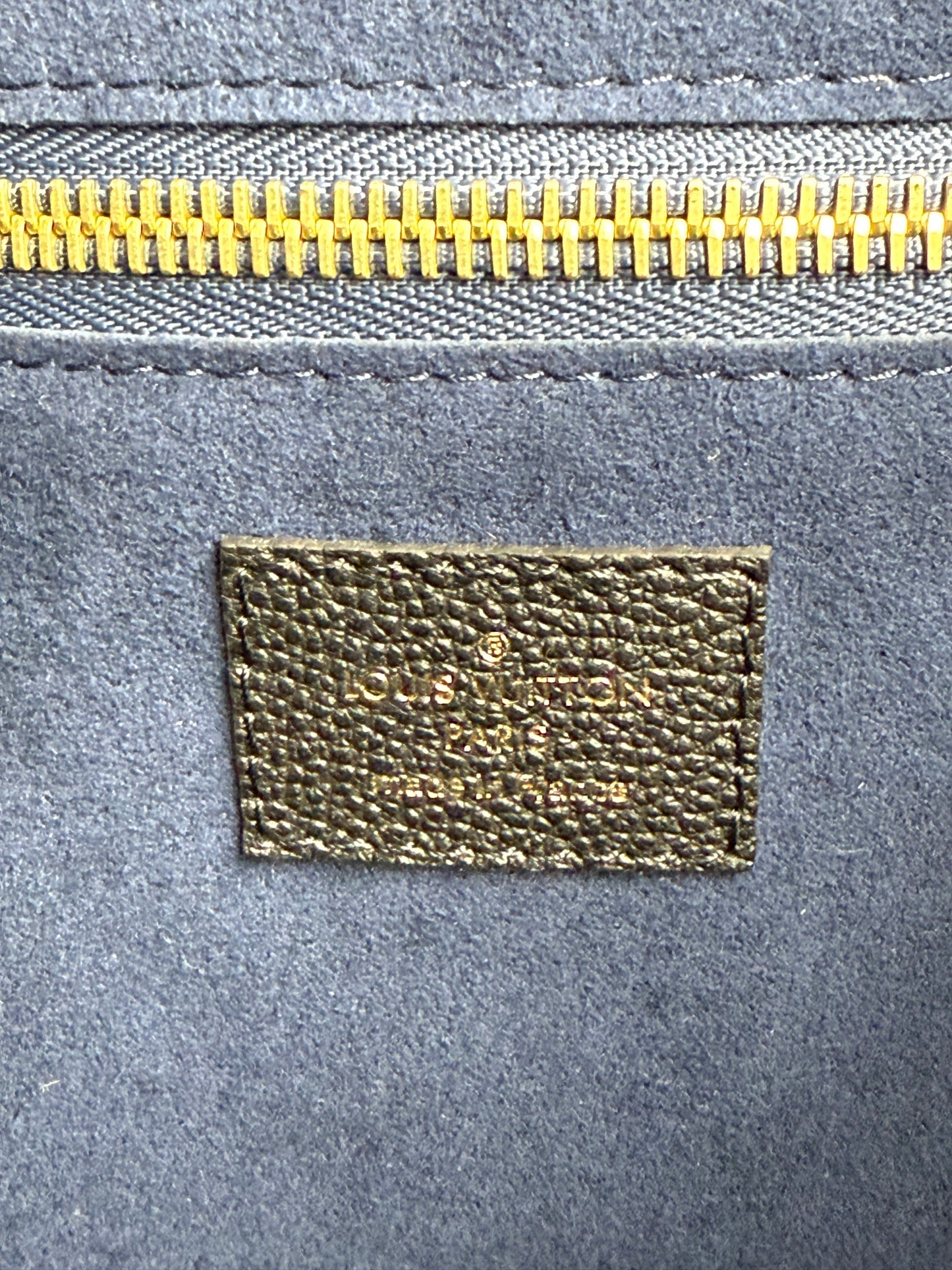 LOUIS VUITTON Neverfull MM Monogram Empreinte schwarz