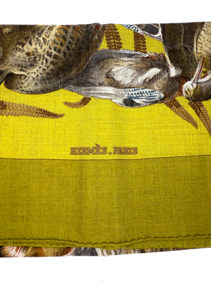 HERMÈS Carrè 90 „H de Linares“ Cashmere