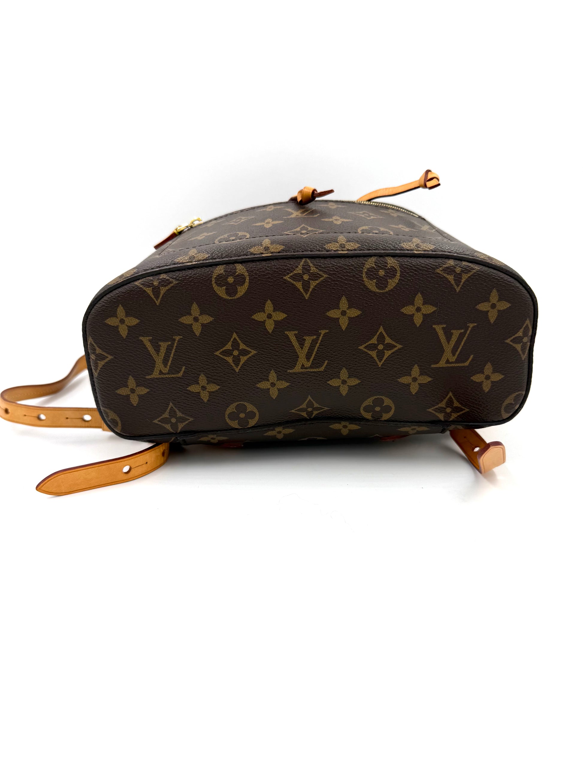 LOUIS VUITTON Montsouris MM Monogram Canvas Designer Handtasche Second Hand mit klassischem Monogramm-Muster