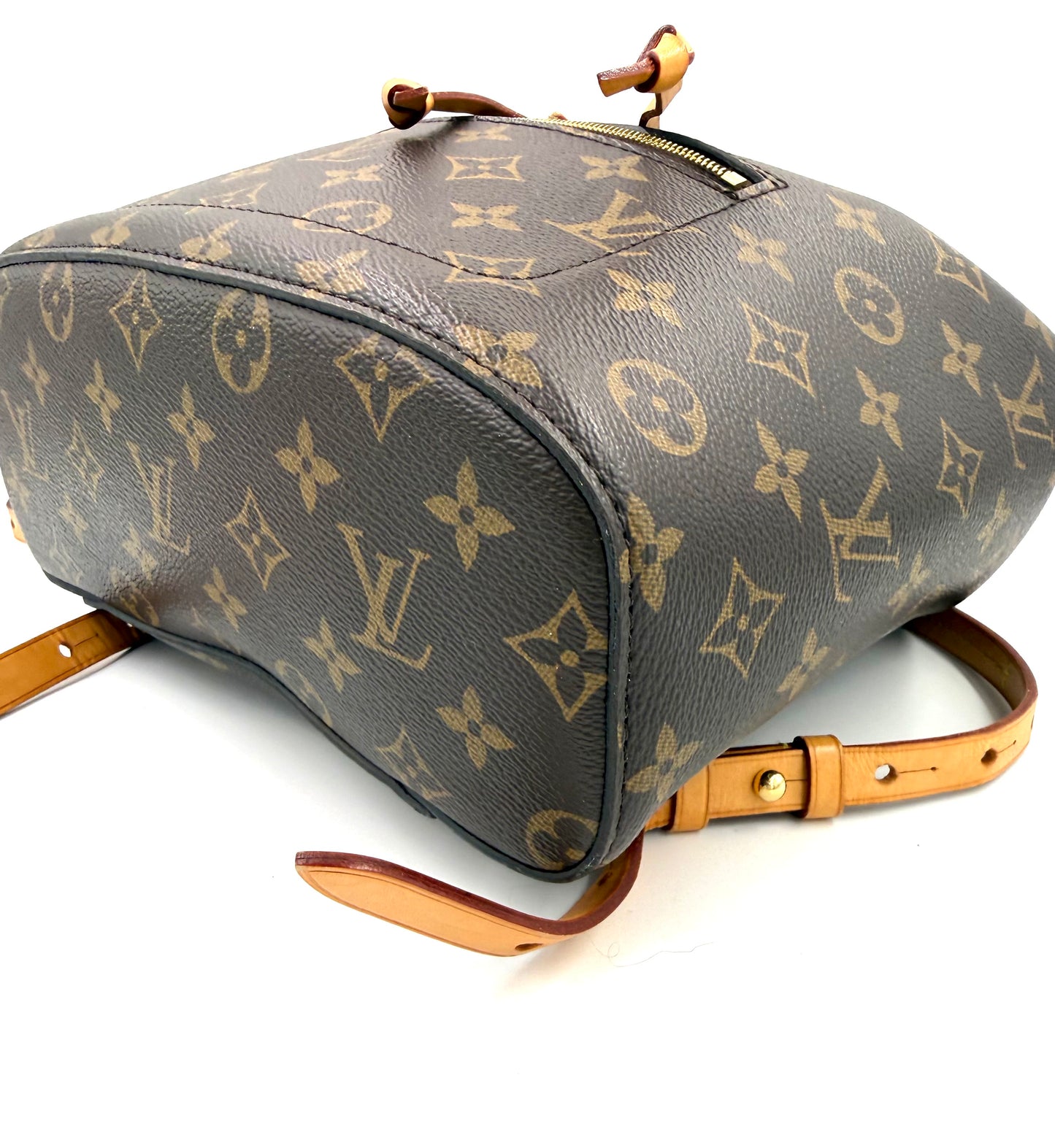 LOUIS VUITTON Montsouris MM Monogram Canvas Designer Handtasche Second Hand mit verstellbarem Schulterriemen