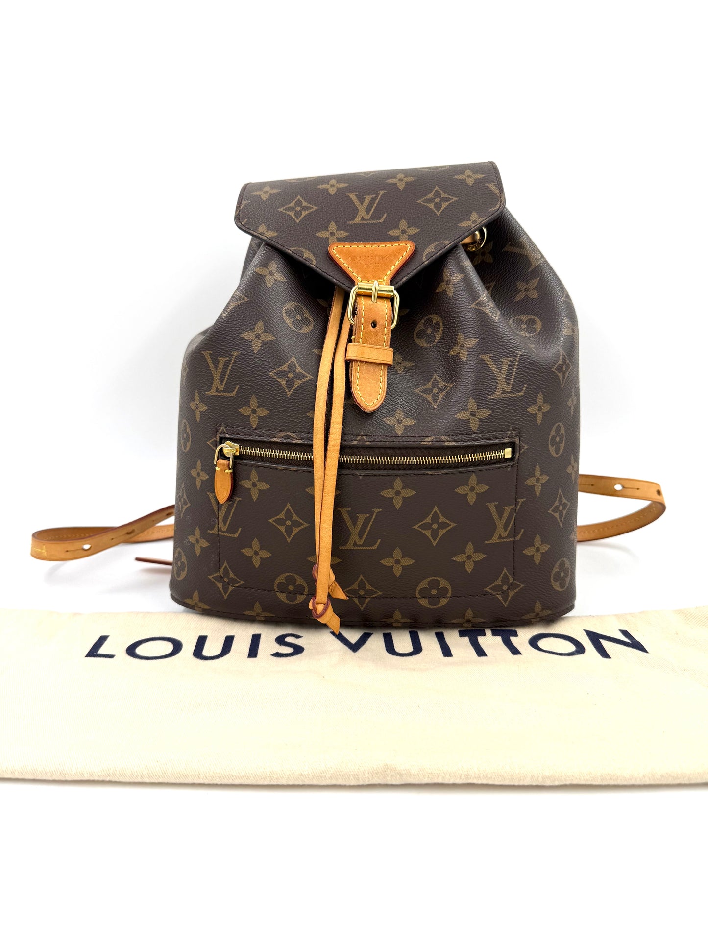 LOUIS VUITTON Montsouris MM Monogram Canvas Designer Handtasche Second Hand in sehr gutem Zustand