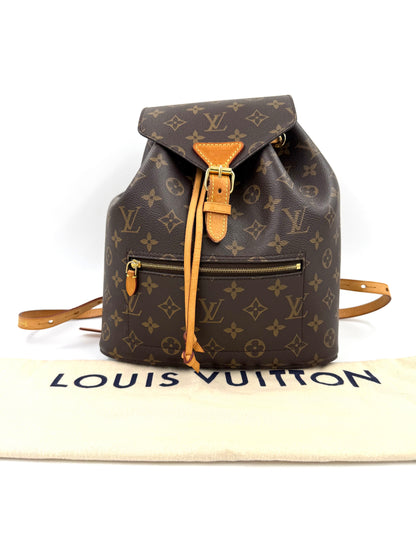 LOUIS VUITTON Montsouris MM Monogram Canvas Designer Handtasche Second Hand in sehr gutem Zustand