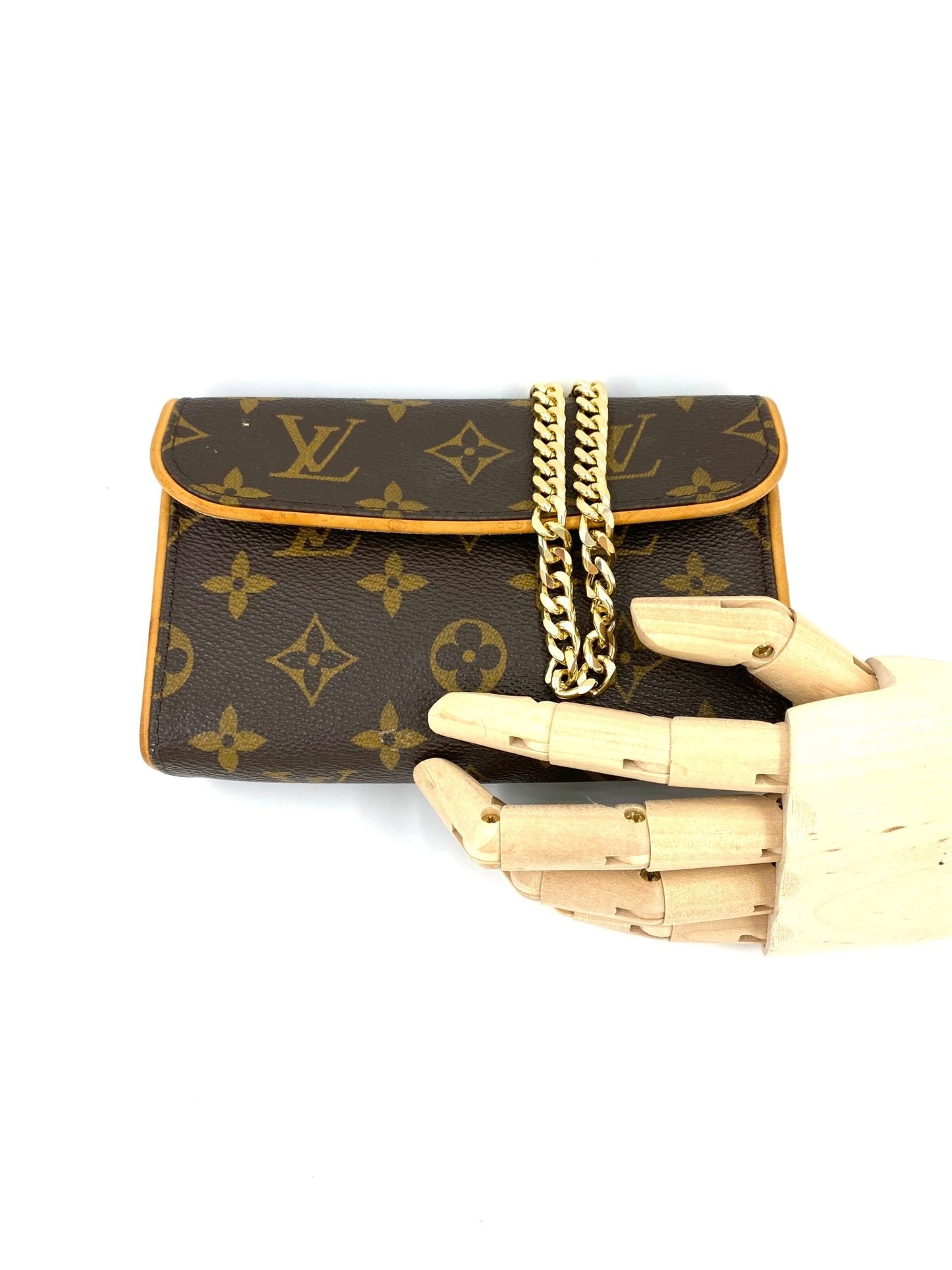 LOUIS VUITTON Pochette Florentine mit Gold Chain - Clutch & Macarons - FL3078 - Clutch & Macarons - 