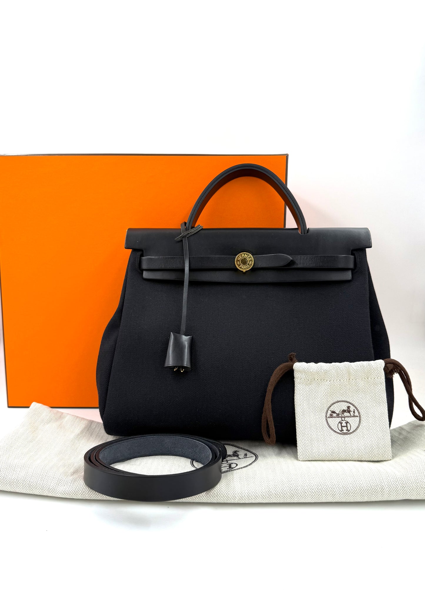 HERMÈS Herbag 31 schwarz