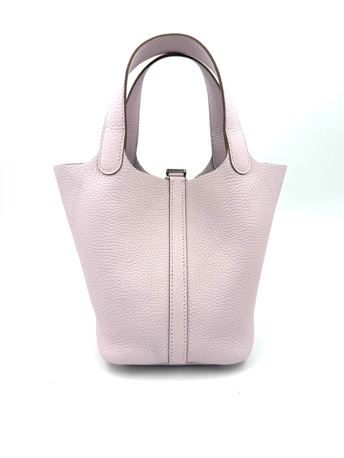 HERMÈS Picotin 18 Lock Mauve Pale PHW