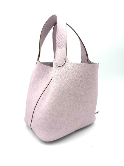 HERMÈS Picotin 18 Lock Mauve Pale PHW