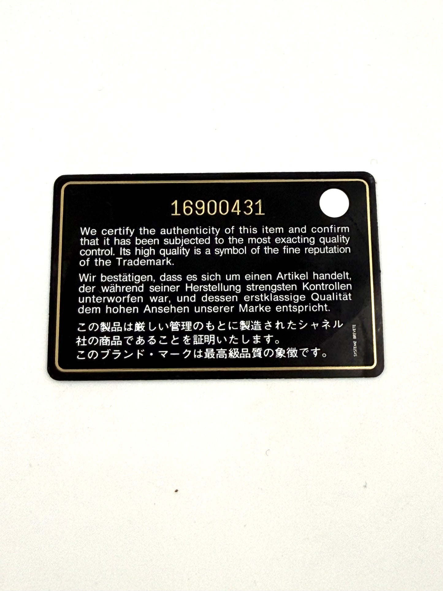 CHANEL Wallet on Chain WoC schwarz Lammleder SHW