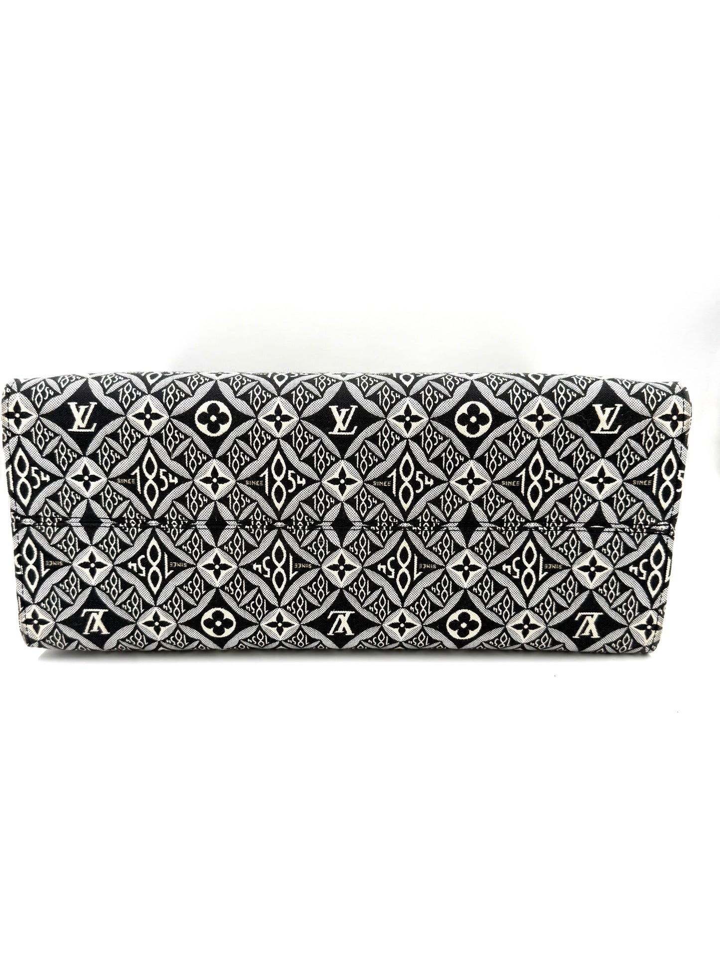 LOUIS VUITTON Onthego GM 1854 Edition Designerhandtasche mit schwarz-weißem 1854-Monogramm-Muster