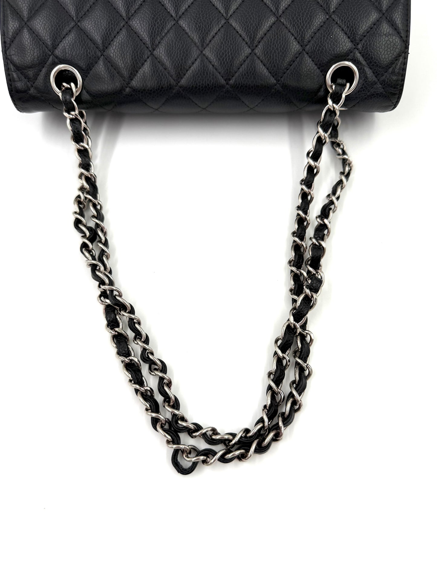 CHANEL Timeless Double Flap medium Caviar schwarz SHW
