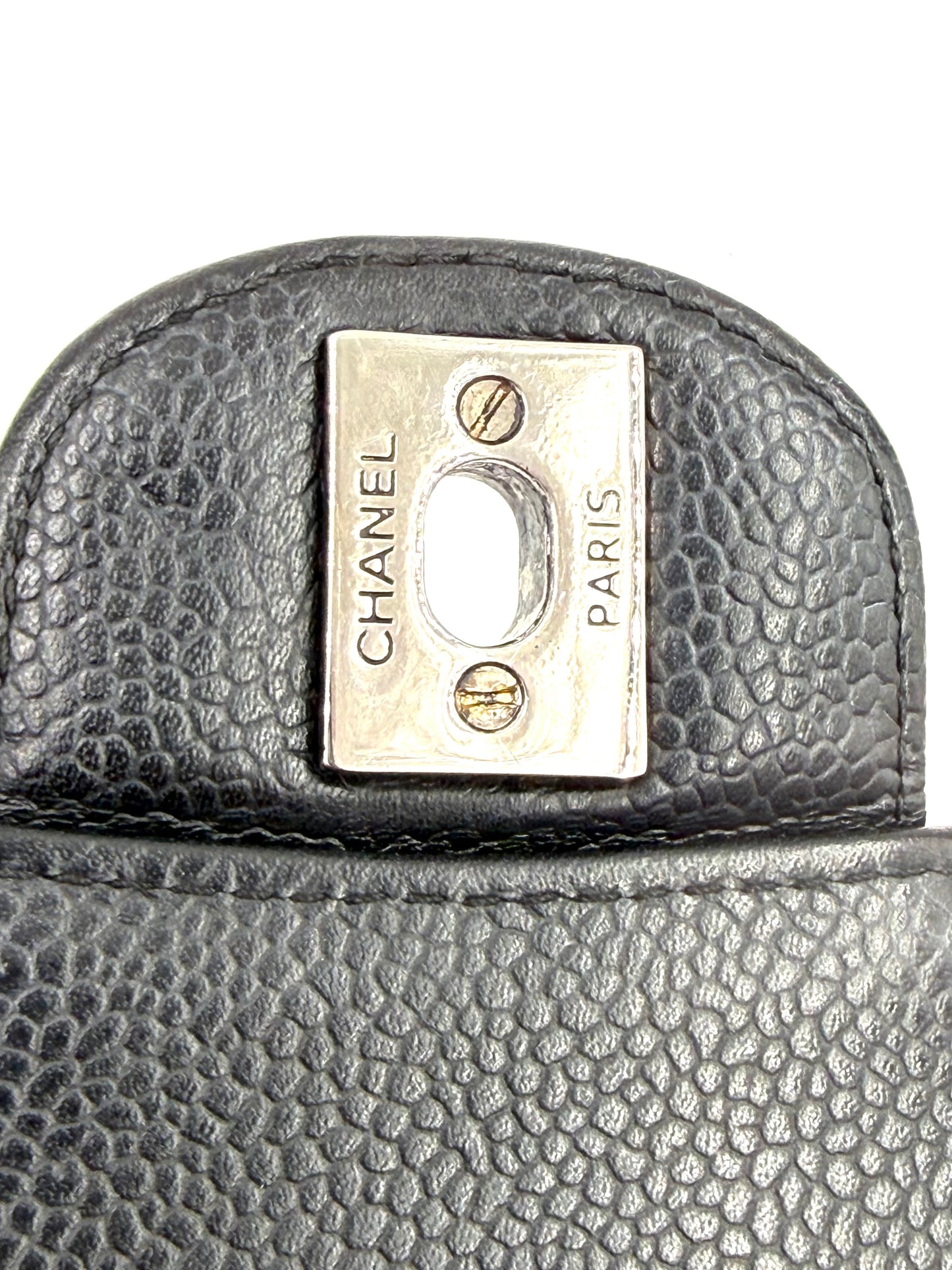 CHANEL Timeless Double Flap medium Caviar schwarz SHW
