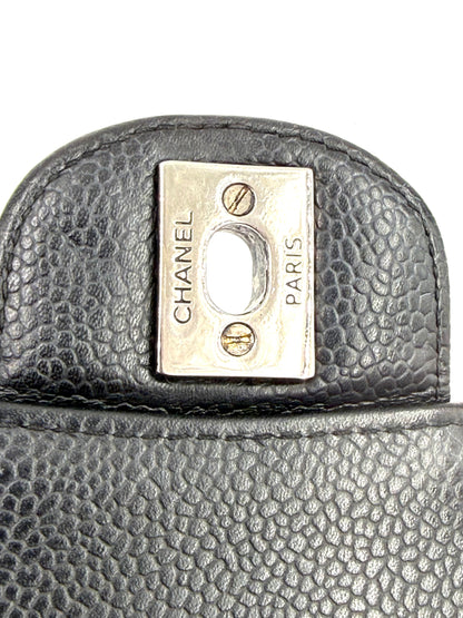 CHANEL Timeless Double Flap medium Caviar schwarz SHW