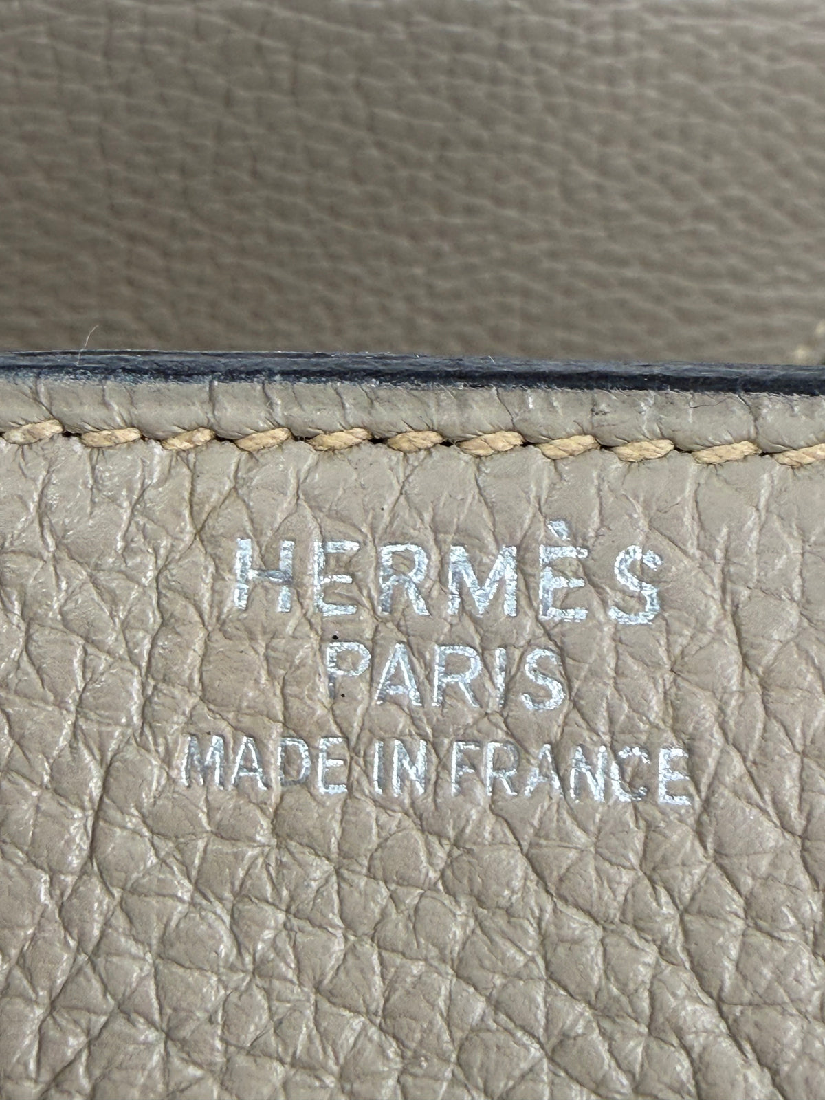 HERMÈS Birkin 35 Togo grau PHW mit HERMÈS Paris Made in France Prägung