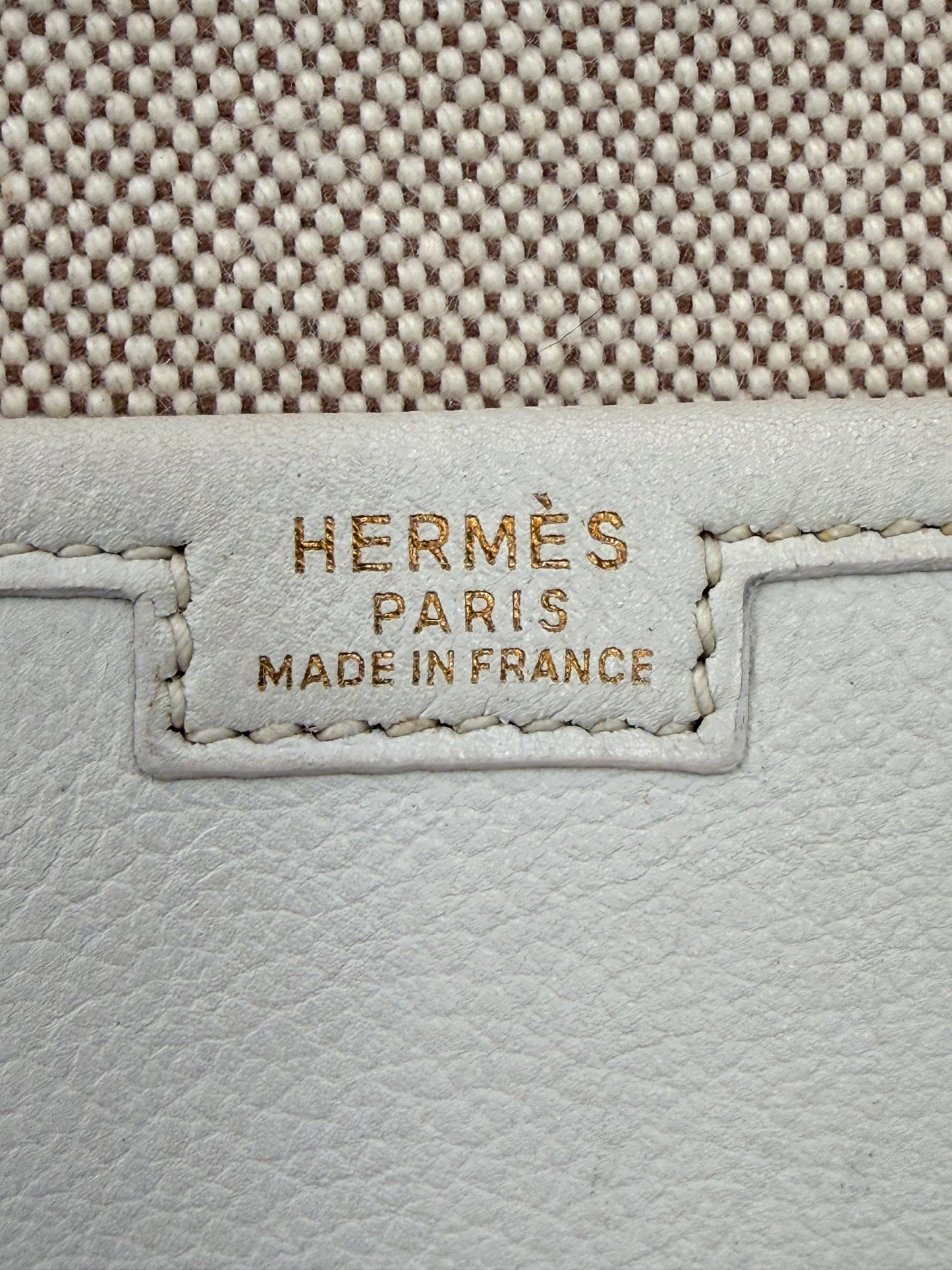 HERMÈS Jige Clutch creme
