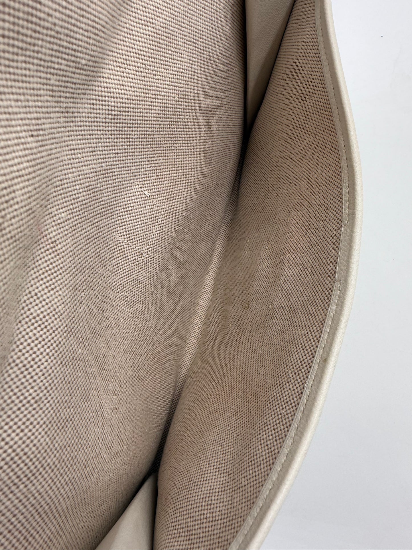 HERMÈS Jige Clutch creme