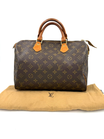 LOUIS VUITTON Speedy 30 Monogram Canvas Vintage