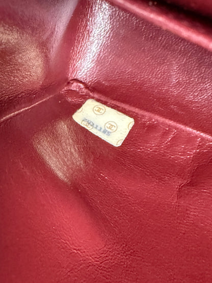 CHANEL Timeless Double Flap medium Lammleder schwarz GHW