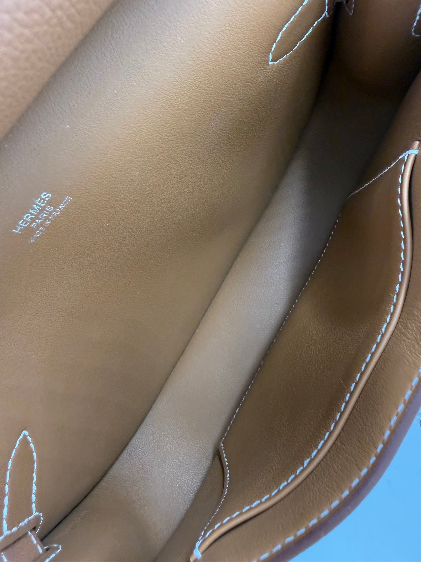 HERMÈS Jypsiere Mini Evercolor Gold PHW