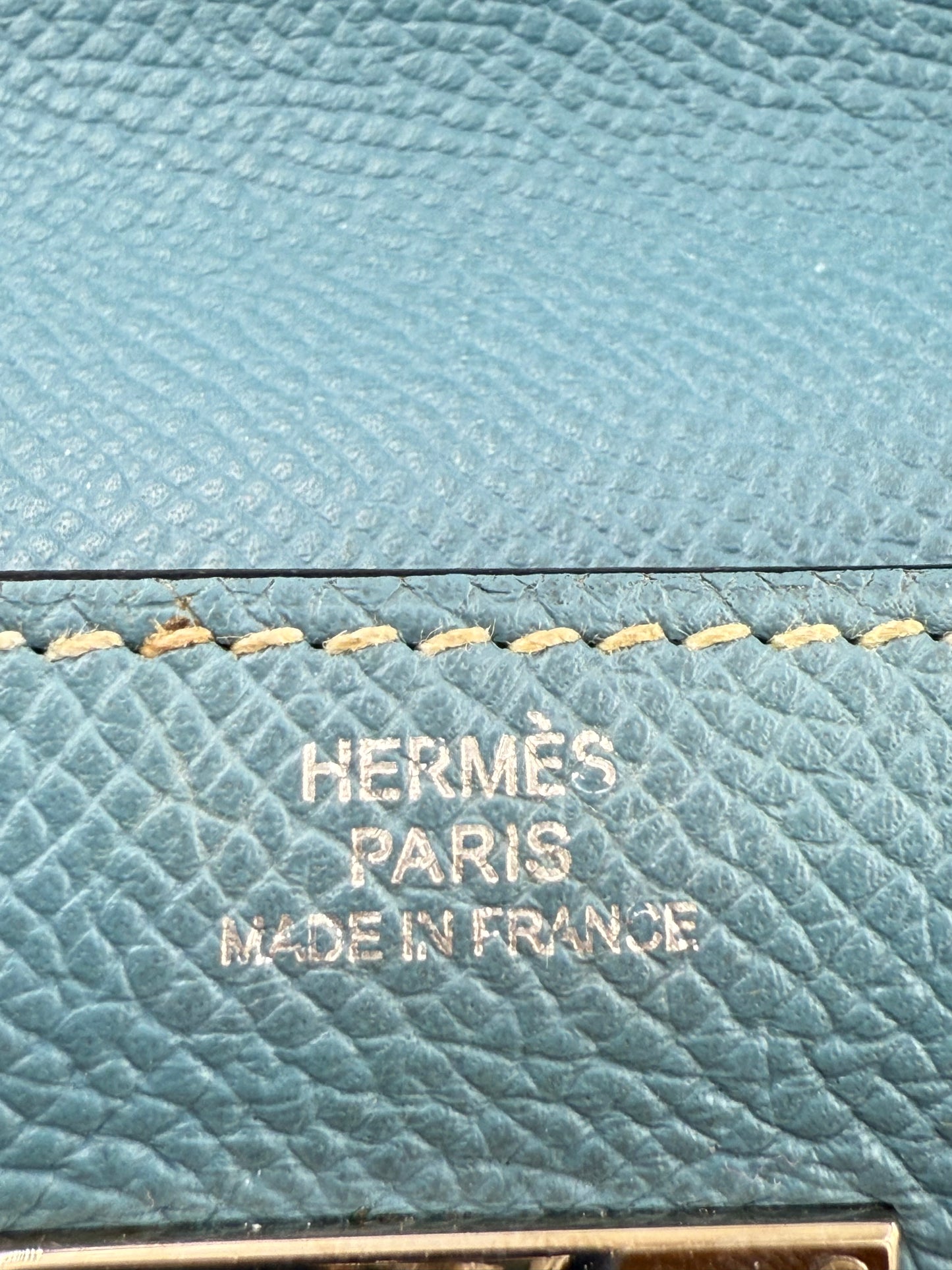 HERMÈS Kelly Long Wallet blau PHW