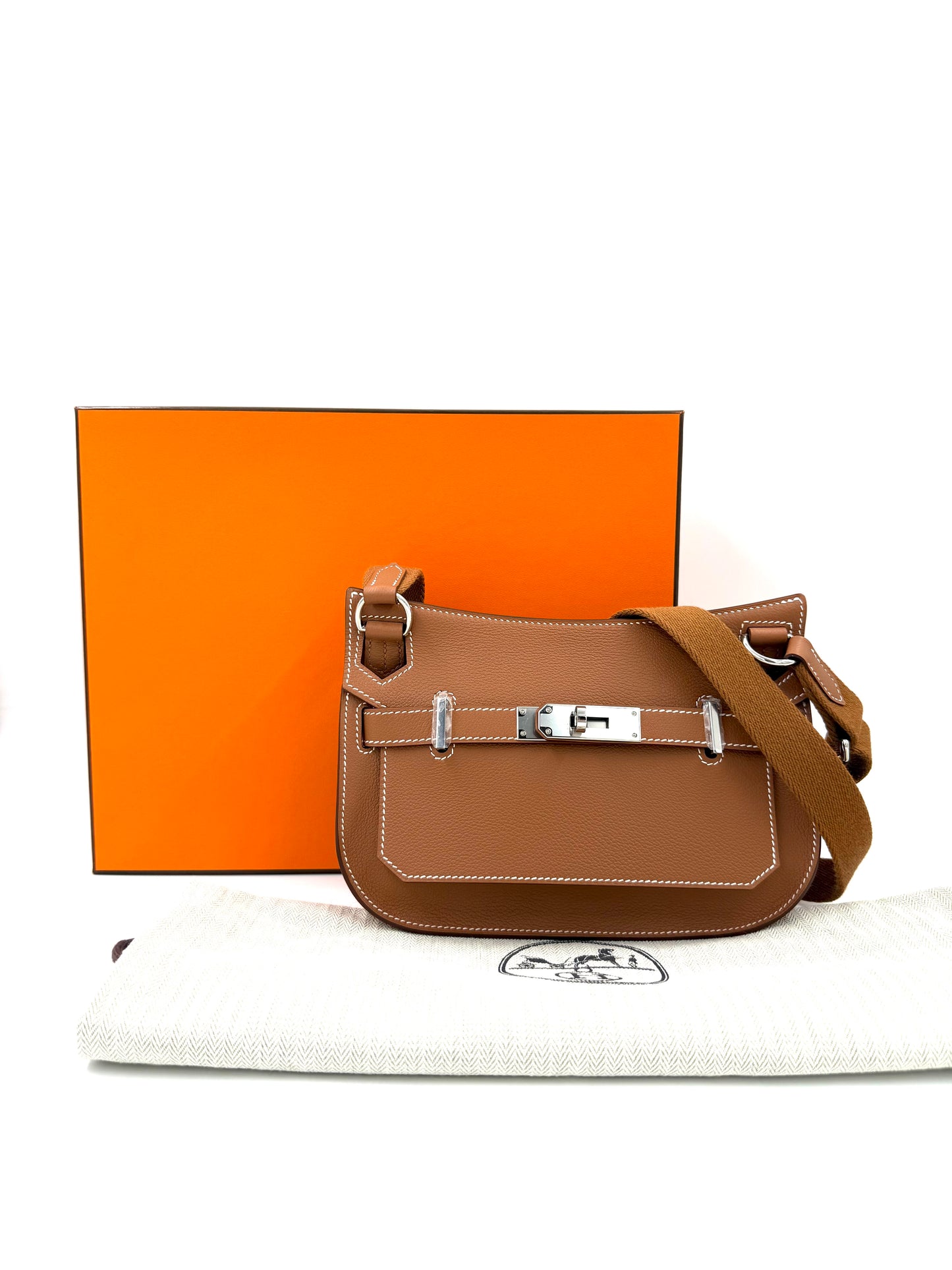 HERMÈS Jypsiere Mini Evercolor Gold PHW