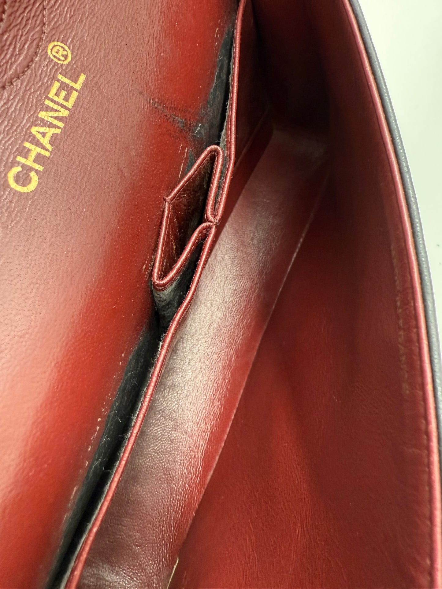 CHANEL Timeless Double Flap medium Lammleder schwarz GHW