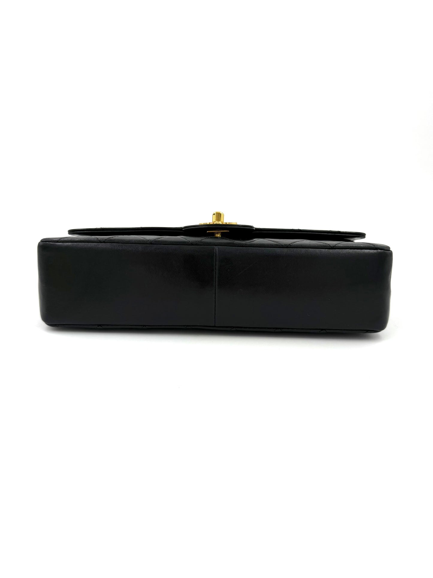 CHANEL Timeless Double Flap medium Lammleder schwarz GHW