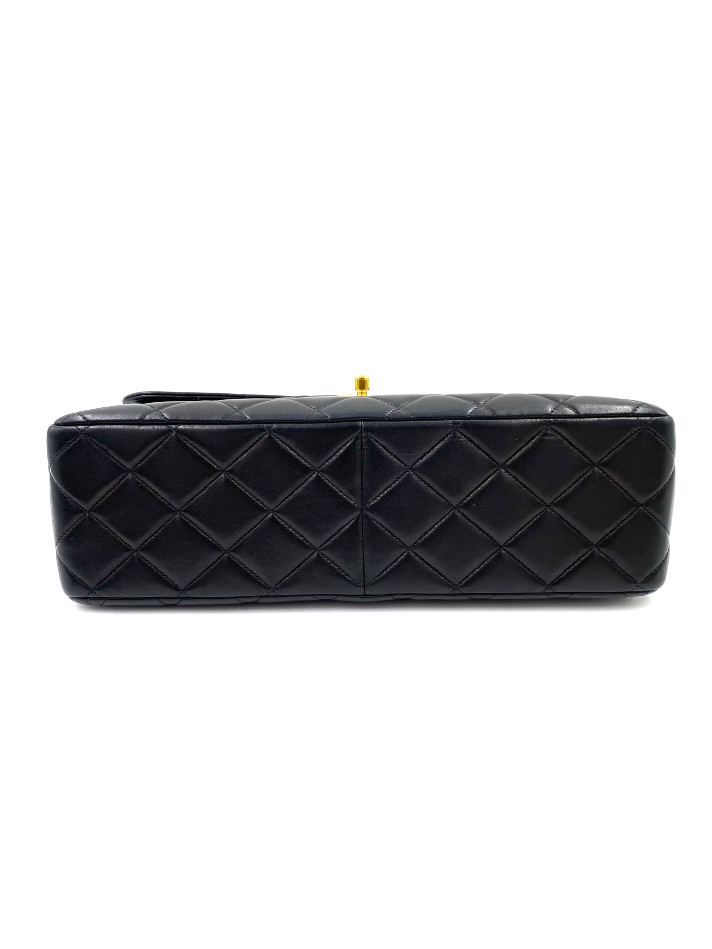 CHANEL Timeless Classic Single Flap Bag Jumbo schwarz Lammleder