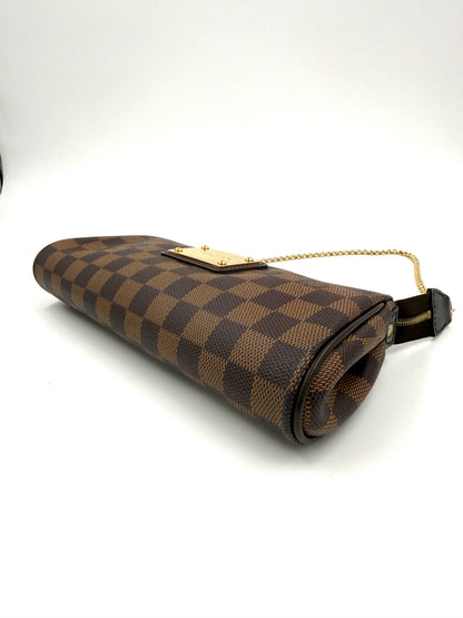 LOUIS VUITTON Pochette Eva Damier Ebene