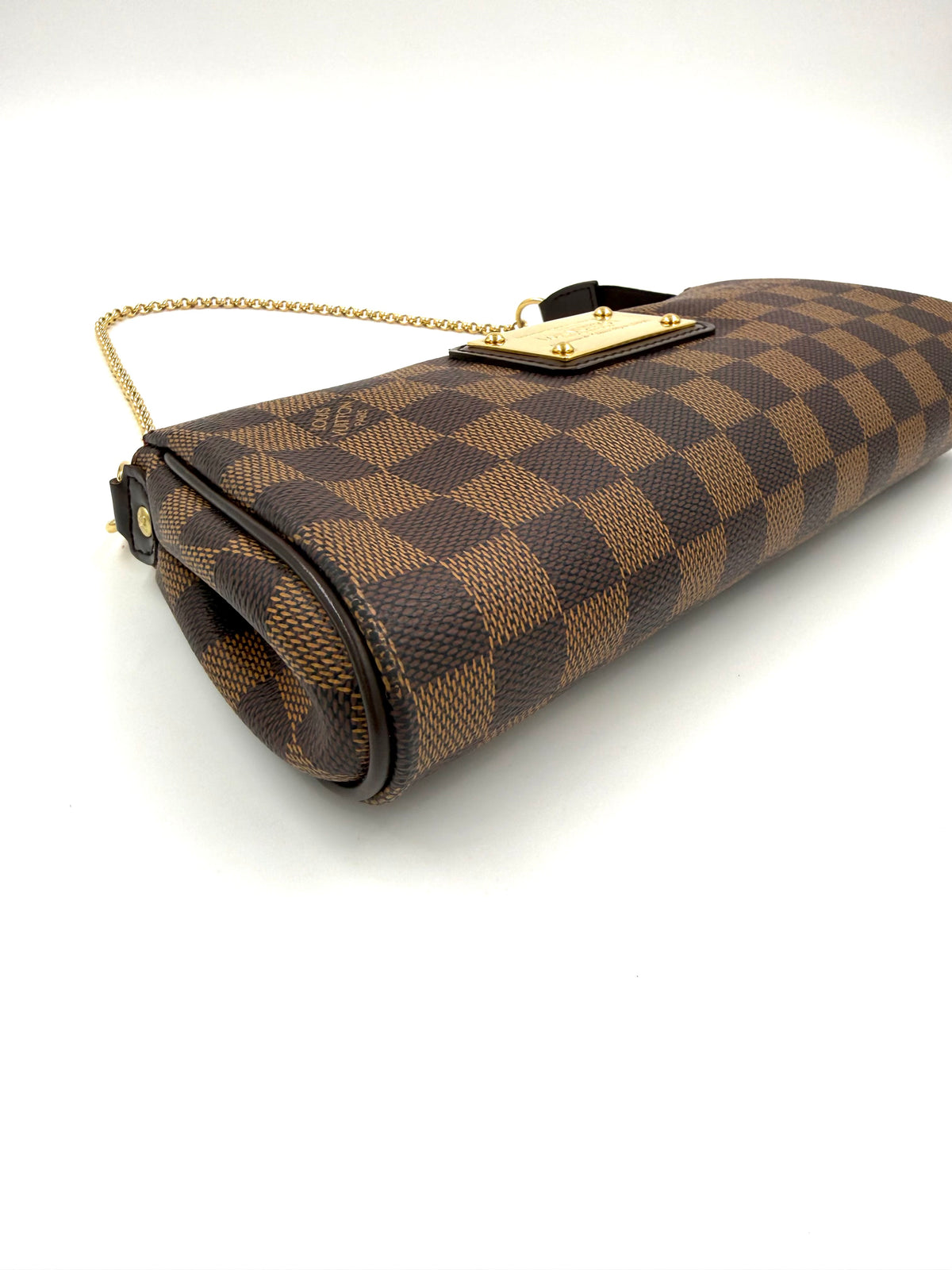 LOUIS VUITTON Pochette Eva Damier Ebene