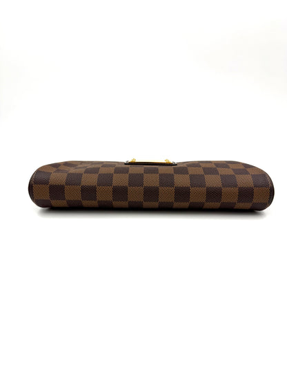 LOUIS VUITTON Pochette Eva Damier Ebene