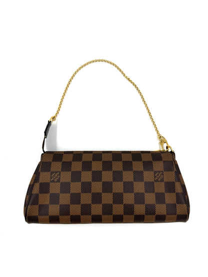 LOUIS VUITTON Pochette Eva Damier Ebene