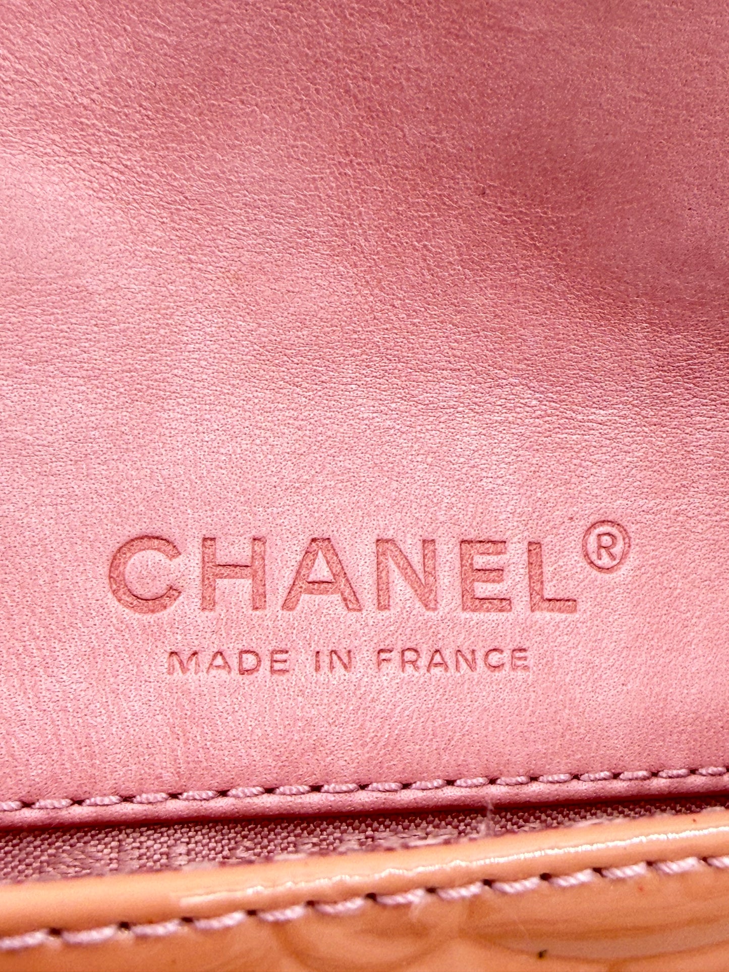 CHANEL Single Flap Camelia rose